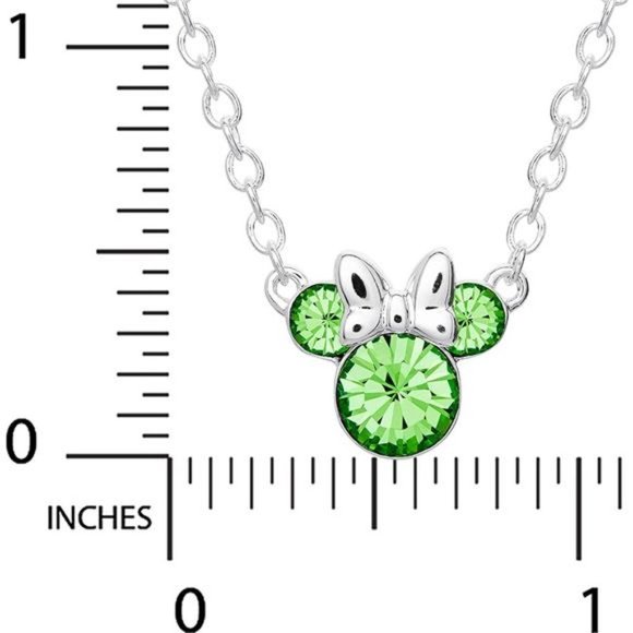Minnie Mouse Crystal Birthstone Jewelry - Picture 5 of 5